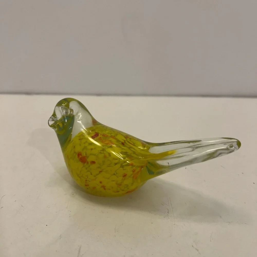 SPI HOME vintage glass bird paperweight